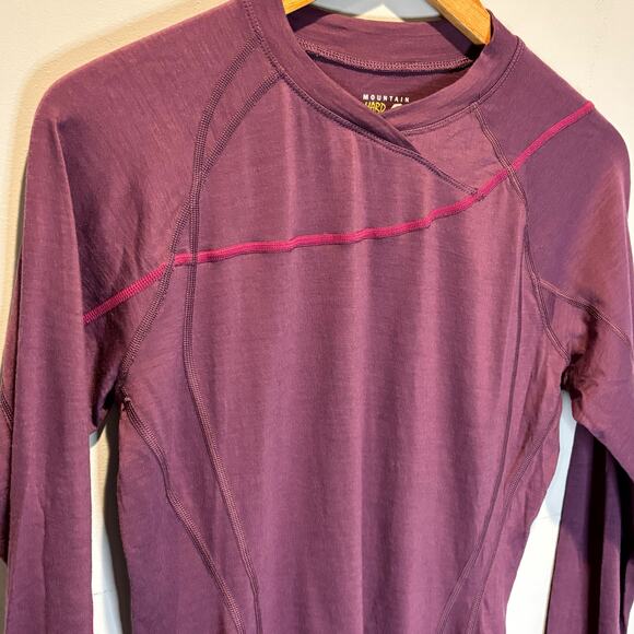 Mountain Hard Wear Purple Long Sleeve Merino Wool Base Layer - size Medium - Picture 3 of 6